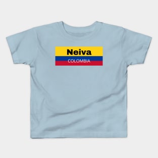 Neiva City in Colombia Flag Kids T-Shirt